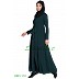 Long Cardigan Abaya- Bottle Green Long Cardigan Abaya- Bottle Green
